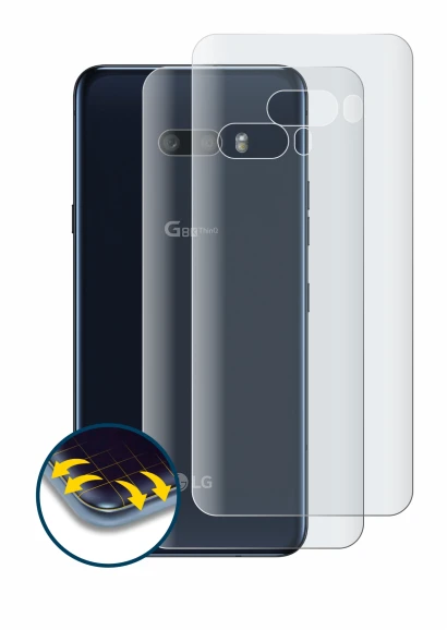 Image of the device LG G8X ThinQ (Back) with a wide variety of screen protectors.