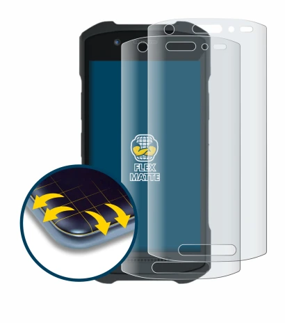 Image of the device Zebra TC21 with a wide variety of screen protectors.