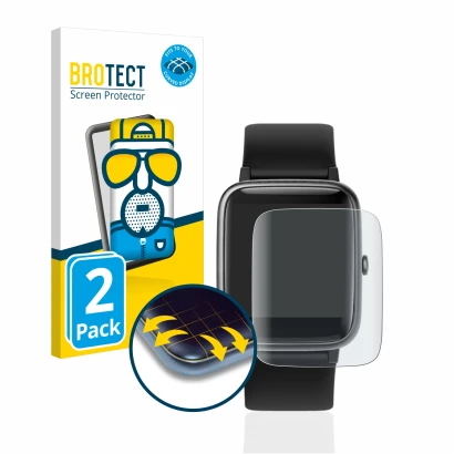 Front side of a product packaging with the brand logo BROTECT. Next to it is the device Yamay SW021 shown with the correspondi