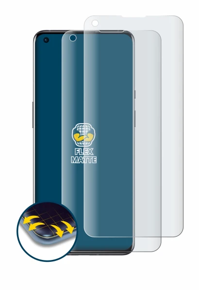 Image of the device OnePlus 9 Pro with a wide variety of screen protectors.