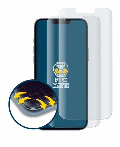 Image of the device Apple iPhone 13 Pro Max with a wide variety of screen protectors.