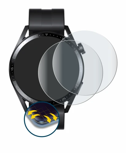 Image of the device Huawei Watch GT 3 (46 mm) with a wide variety of screen protectors.