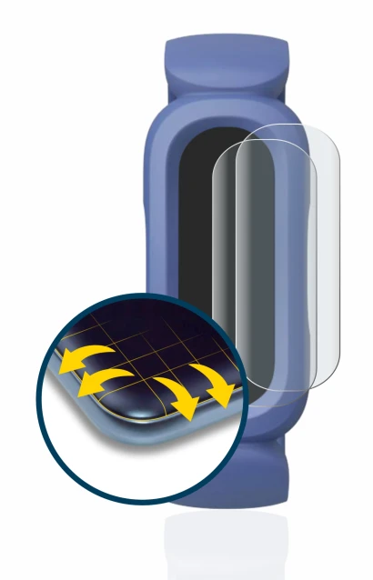 Image of the device Fitbit Ace 3 with a wide variety of screen protectors.