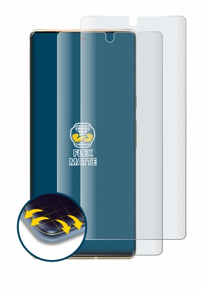 Image of the device Google Pixel 6 Pro with a wide variety of screen protectors.