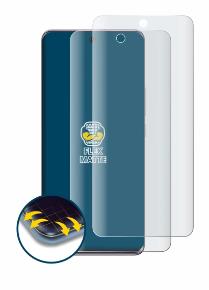 Image of the device Honor 50 with a wide variety of screen protectors.