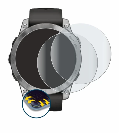 Image of the device Garmin Fenix 7 (47 mm) with a wide variety of screen protectors.