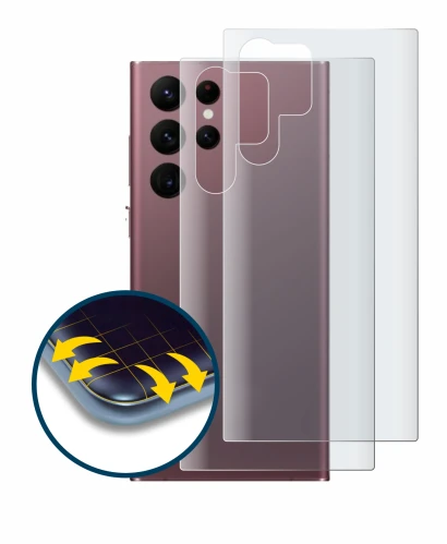 Image of the device Samsung Galaxy S22 Ultra 5G (Back) with a wide variety of screen protectors.
