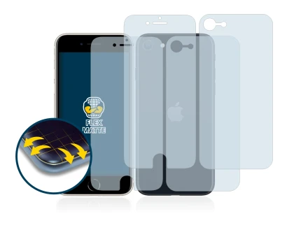 Image of the device Apple iPhone SE 3 2022 (Front+Back) with a wide variety of screen protectors.