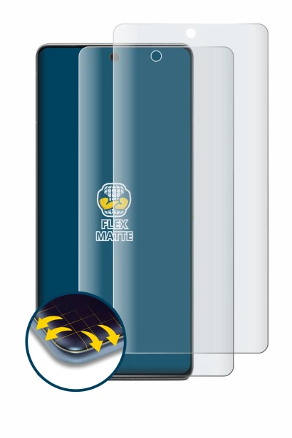 Image of the device Google Pixel 7 Pro with a wide variety of screen protectors.