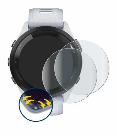 Image of the device Garmin Forerunner 265 (46 mm) with a wide variety of screen protectors.