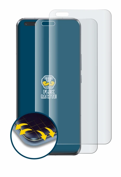 Image of the device Honor Magic 5 Pro with a wide variety of screen protectors.