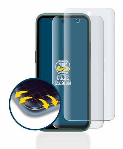 Image of the device Nokia XR21 with a wide variety of screen protectors.