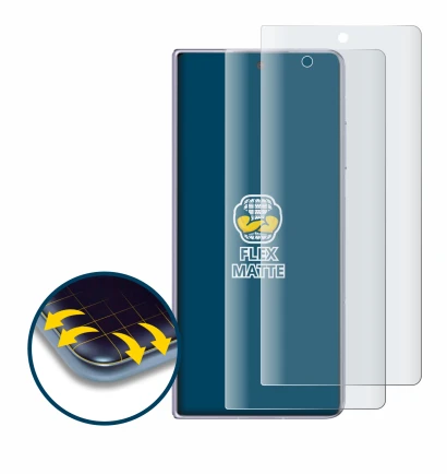 Image of the device Honor Magic V2 with a wide variety of screen protectors.