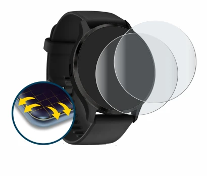 Image of the device Garmin Venu 3 with a wide variety of screen protectors.