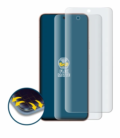 Image of the device Google Pixel 8 with a wide variety of screen protectors.
