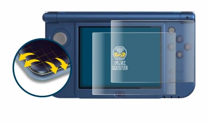 Image of the device Nintendo New 3DS XL (Lower display) with a wide variety of screen protectors.