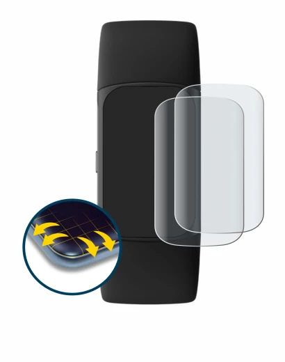Image of the device Fitbit Charge 6 with a wide variety of screen protectors.