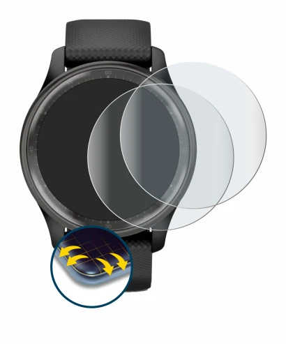 Image of the device Garmin Vivomove Trend with a wide variety of screen protectors.
