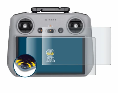 Image of the device DJI RC 2 with a wide variety of screen protectors.