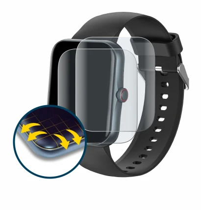 Image of the device Pthtechus S80K with a wide variety of screen protectors.