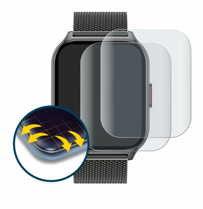 Image of the device Popglory P95 2" with a wide variety of screen protectors.