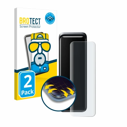 Front side of a product packaging with the brand logo BROTECT. Next to it is the device Anker Prime 27650 shown with the corre