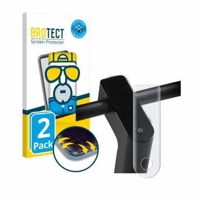Front side of a product packaging with the brand logo BROTECT. Next to it is the device Xiaomi Mi 4 Pro (2nd Gen.) shown with