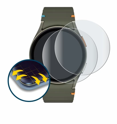 Image of the device Samsung Galaxy Watch 7 (40 mm) with a wide variety of screen protectors.