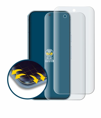 Image of the device Google Pixel 9 with a wide variety of screen protectors.