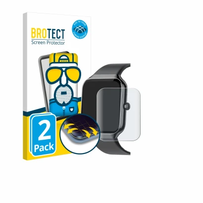 Front side of a product packaging with the brand logo BROTECT. Next to it is the device Jugeman P99 1.96" shown with the corre