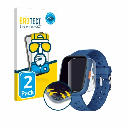 Front side of a product packaging with the brand logo BROTECT. Next to it is the device Biggerfive BW02 shown with the corresp