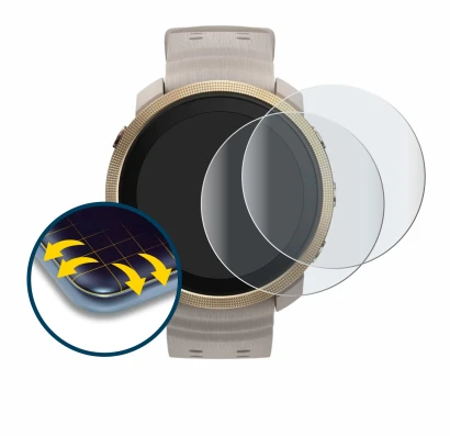 Image of the device Polar Vantage M3 with a wide variety of screen protectors.