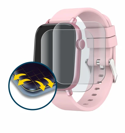 Image of the device Ombar Smartwatch 1.9" with a wide variety of screen protectors.