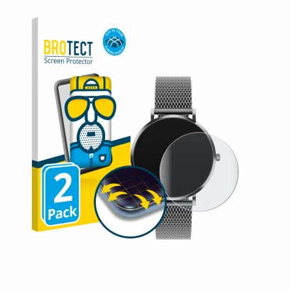 Front side of a product packaging with the brand logo BROTECT. Next to it is the device Pireware Amory 5 shown with the corres