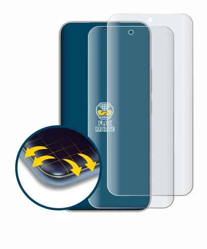 Image of the device Honor 400 with a wide variety of screen protectors.