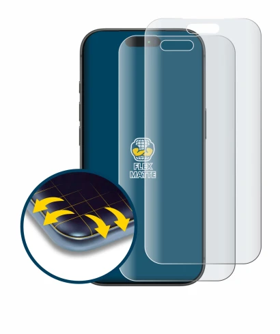 Image of the device Apple iPhone 17 Pro Max with a wide variety of screen protectors.