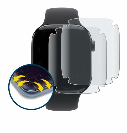 Image of the device Apple Watch Series 11 (46 mm) with a wide variety of screen protectors.
