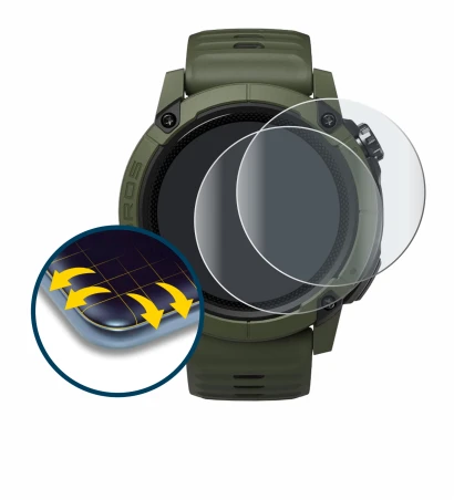 Image of the device Coros NOMAD with a wide variety of screen protectors.