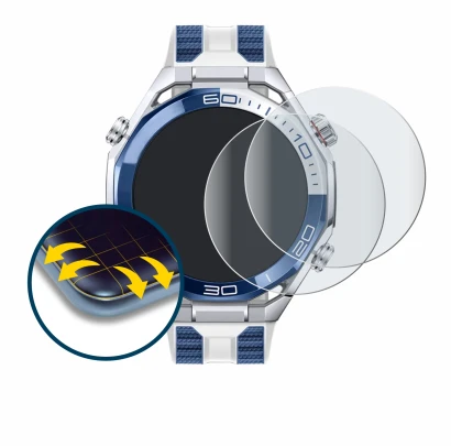Image of the device Huawei Watch Ultimate 2 Blue with a wide variety of screen protectors.