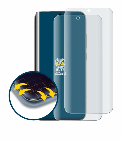 Image of the device Honor Magic 8 with a wide variety of screen protectors.
