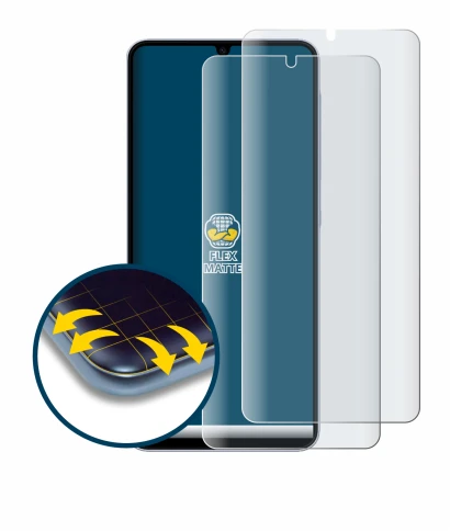 Image of the device Samsung Galaxy A07 with a wide variety of screen protectors.