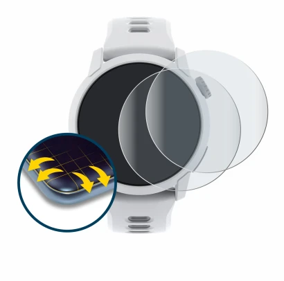 Image of the device Coros Pace 4 with a wide variety of screen protectors.