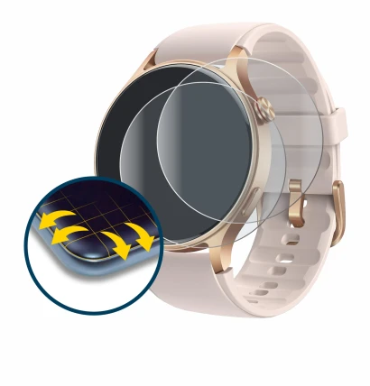 Image of the device aeac AR01 1.32" with a wide variety of screen protectors.