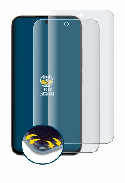 Image of the device Oppo A6t with a wide variety of screen protectors.