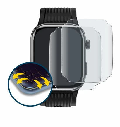 Image of the device Rollme Kore D1 with a wide variety of screen protectors.