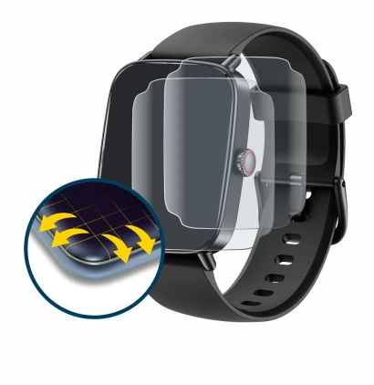 Image of the device Gydom IDW28 1.85" with a wide variety of screen protectors.