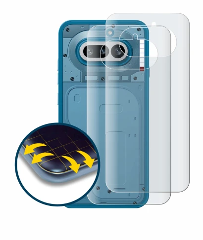 Image of the device Nothing Phone (4a) (Back) with a wide variety of screen protectors.