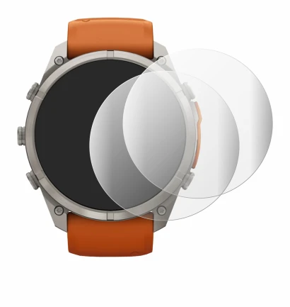 Image of the device Garmin Fenix 9 Pro (51 mm) with a wide variety of screen protectors.