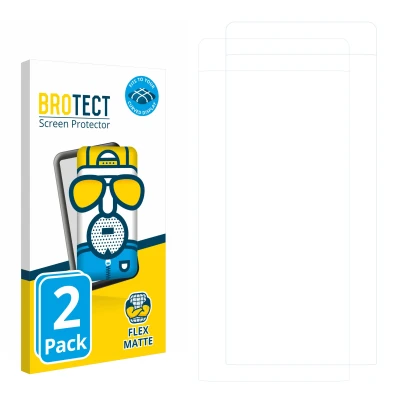 Front side of a product packaging with the brand logo BROTECT. Next to it is the corresponding screen protector.