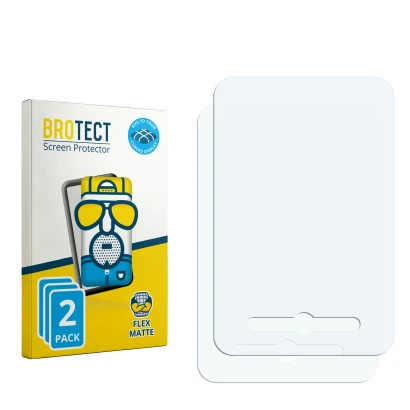 Front side of a product packaging with the brand logo BROTECT. Next to it is the corresponding screen protector.